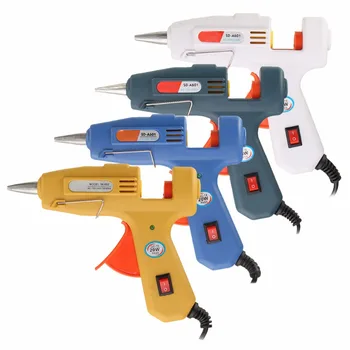 

20W Hot Melt Glue Gun Electric US Plug Copper Nozzle Heater Heating Wax 7mm Glue Sticks Craft Repair Hobby DIY Hand Tools