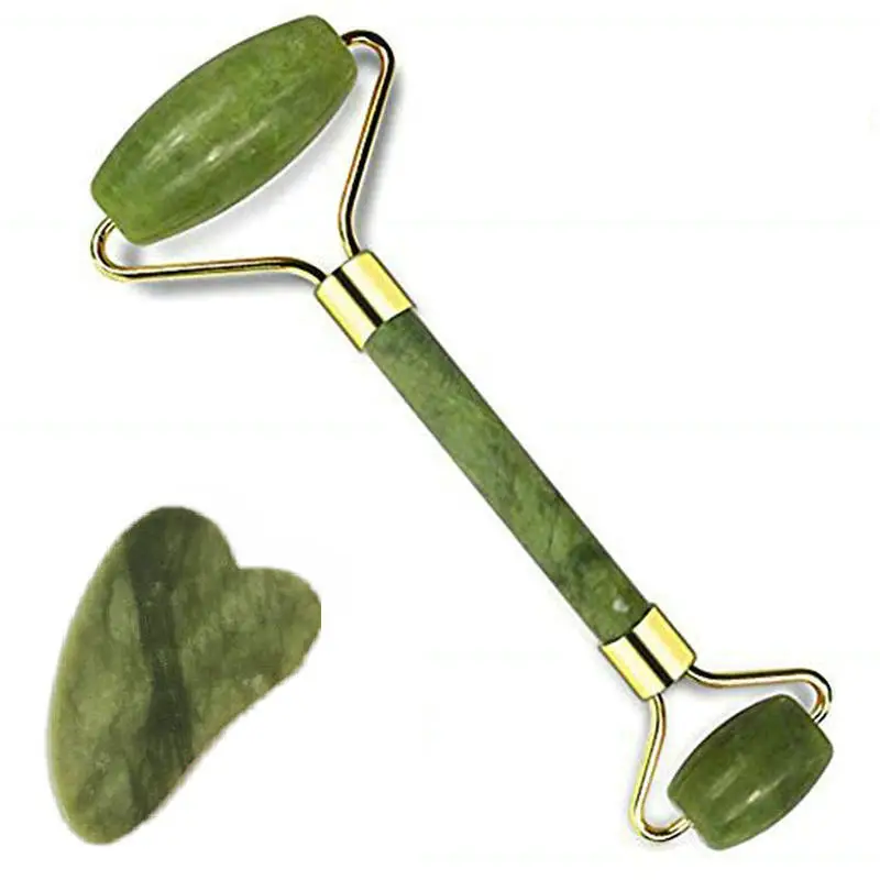 Ролик для массажа лица Jade beauty Tool Body Eye Neck Hand Massagers Green massage tools