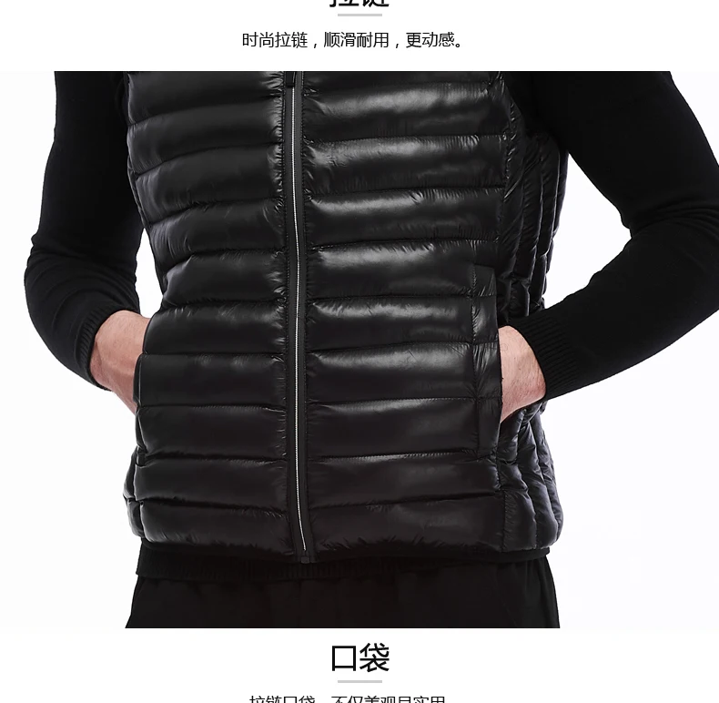 Men Hooded Gilet Waistcoat Winter Cotton Padded Sleeveless Puffer Jacket Coats Outwear Men's Thicken Vest 3XL