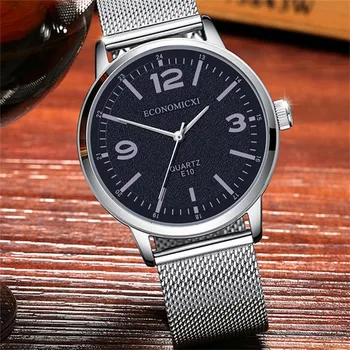 

Men's Fashion Business Watch Simple Stainless Steel Mesh Belt Wild Men Quartz Limited Edition Luxurious Simple Relogio Masculino