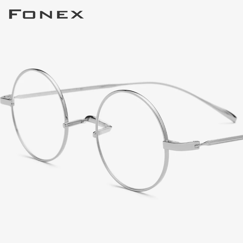 

B Titanium Eyeglasses Frame Men 2019 Ultralight Small Round Myopia Optical Prescription Glasses Frame Women Vintage Eyewear 9120