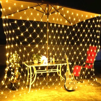 

LED Net Mesh Fairy String Light 3colour Garland Light Outdoor 110/220V EU/US Plug Waterproof LED Net Light 110/220V 1.5x1.5/2x3M