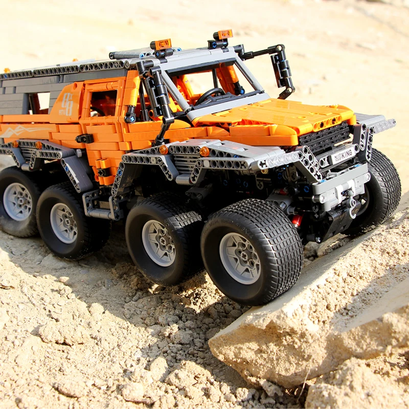 Avtoros Shaman 8x8 Siberia Technic серия MOC-5360 внедорожный автомобиль с дистанционным управлением модель автомобиля строительный блок кирпичи