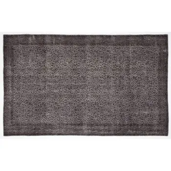 

Handmade Gray Vintage Overdyed Turkish Area Rug 168x274 Cm-5'6''X8'12''