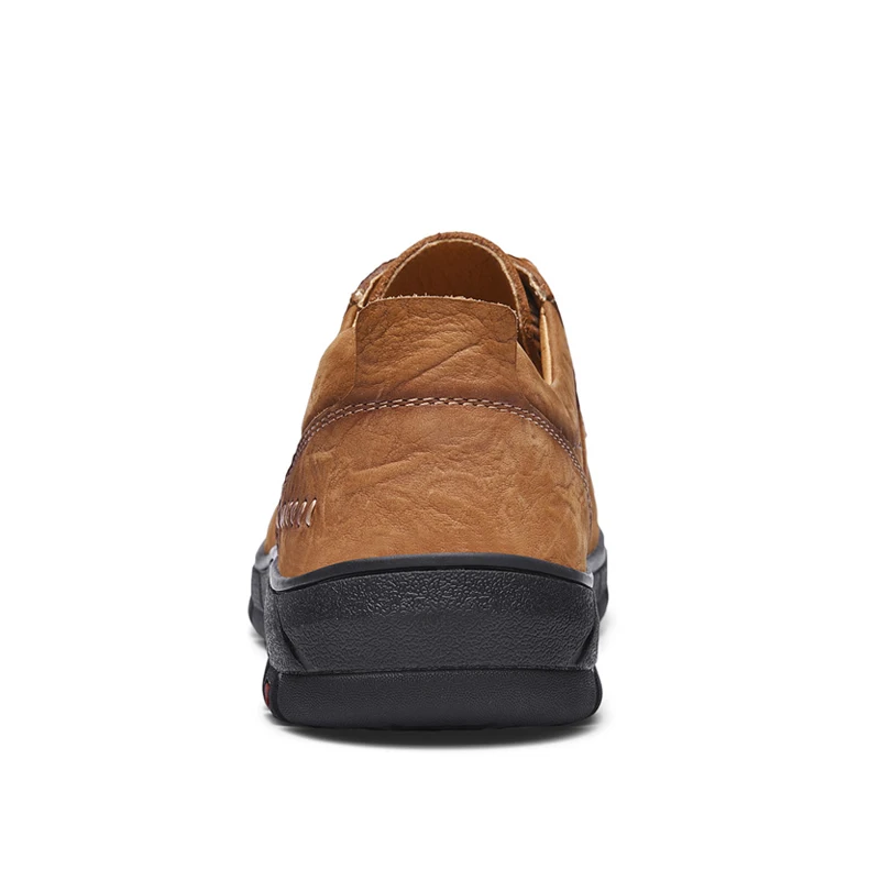 Handmade High Quality Men Shoes Spring Autumn Natural Leather Casual Shoes Flats Breathable Outdoor Shoes Men