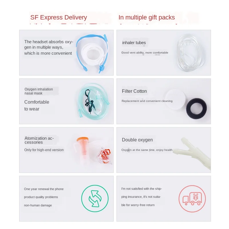 Large screen display oxygen generator touch operations elderly pregnant women oxygenator machine home portable small atomizer