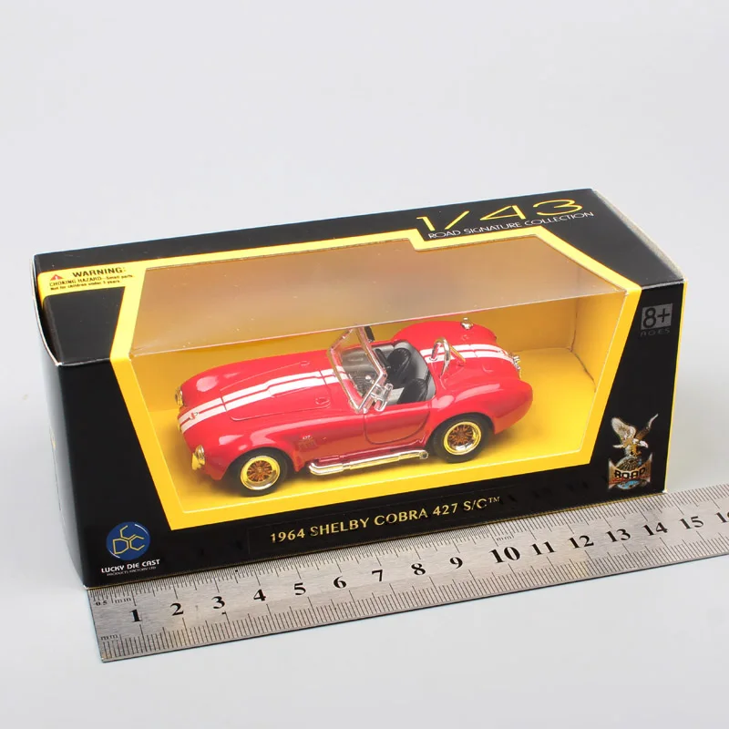 1/43 масштаб Yat Ming классика 1964 Ford SHELBY COBRA 427 S/C литье под давлением модель автомобиля AC Cobra миниатюрные игрушки детской коллекции