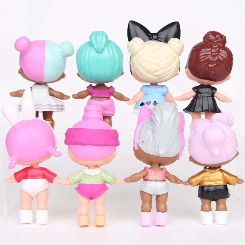 LOL surprise dolls Original lol dolls 8PCS new styles with label bag high quality action figure model surprise dolls sets 8~9CM