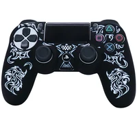 coque manette ps4  Étui de commande en Silicone souple pour Playstation 4