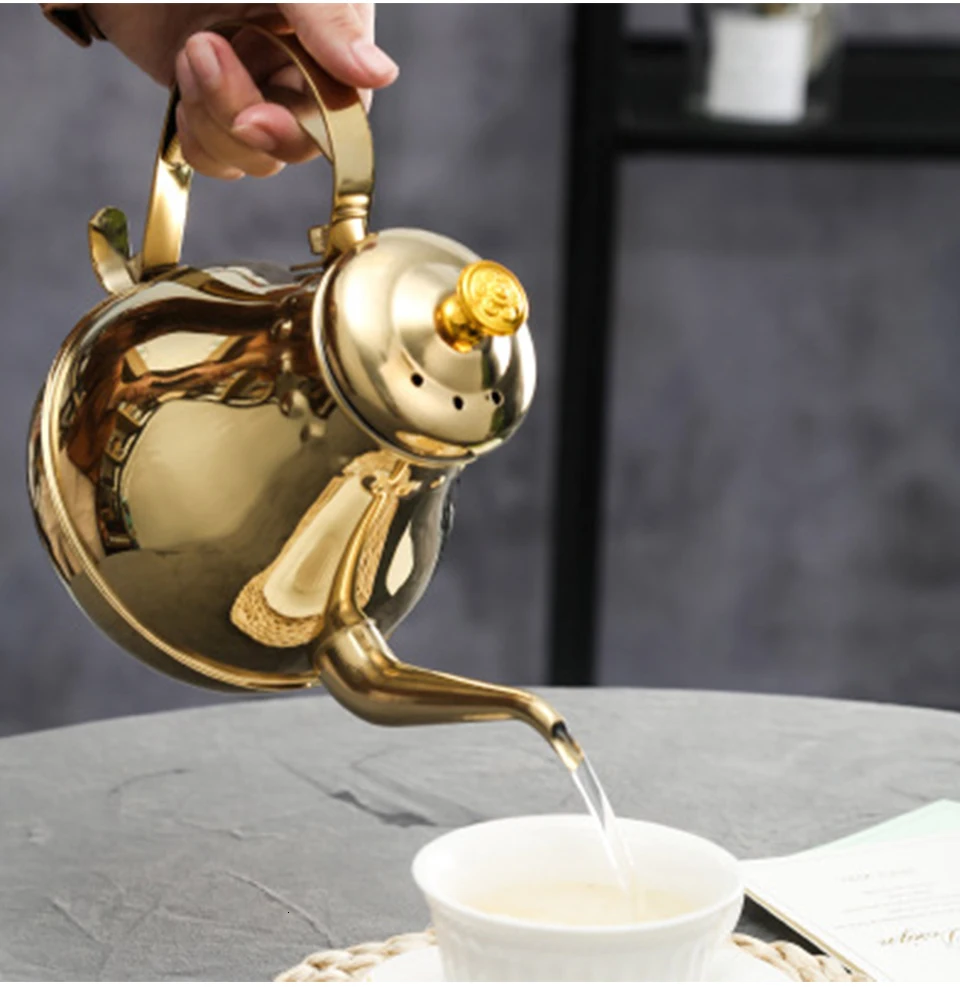 CAKEHOUD Европейский бытовой Нержавеющая сталь Чай горшок Кофе горшок с Чай фильтр многофункциональная большая Ёмкость Чайник Посуда для напитков