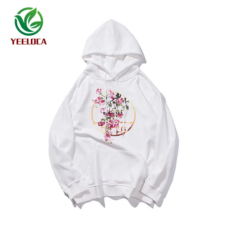 

Dropshipping Hoodie Women Couple Clothes 2019 Autumn Winter Warm Flower Print Leisure Harajuku Fashion Sweatshirt
