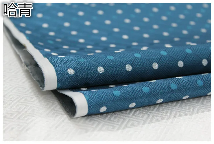 Китайский Cheongsam одежда для малышей монгольское одеяние материал Декоративные Diy Шелковый атласный материал из жаккардовой парчи в горошек плед