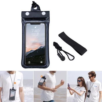 

Mobile Phone Waterproof Bag 6 Inch Outdoor Swimming Wall Mount Transparent Touch Screen Drifting Waterproof Bag Protector