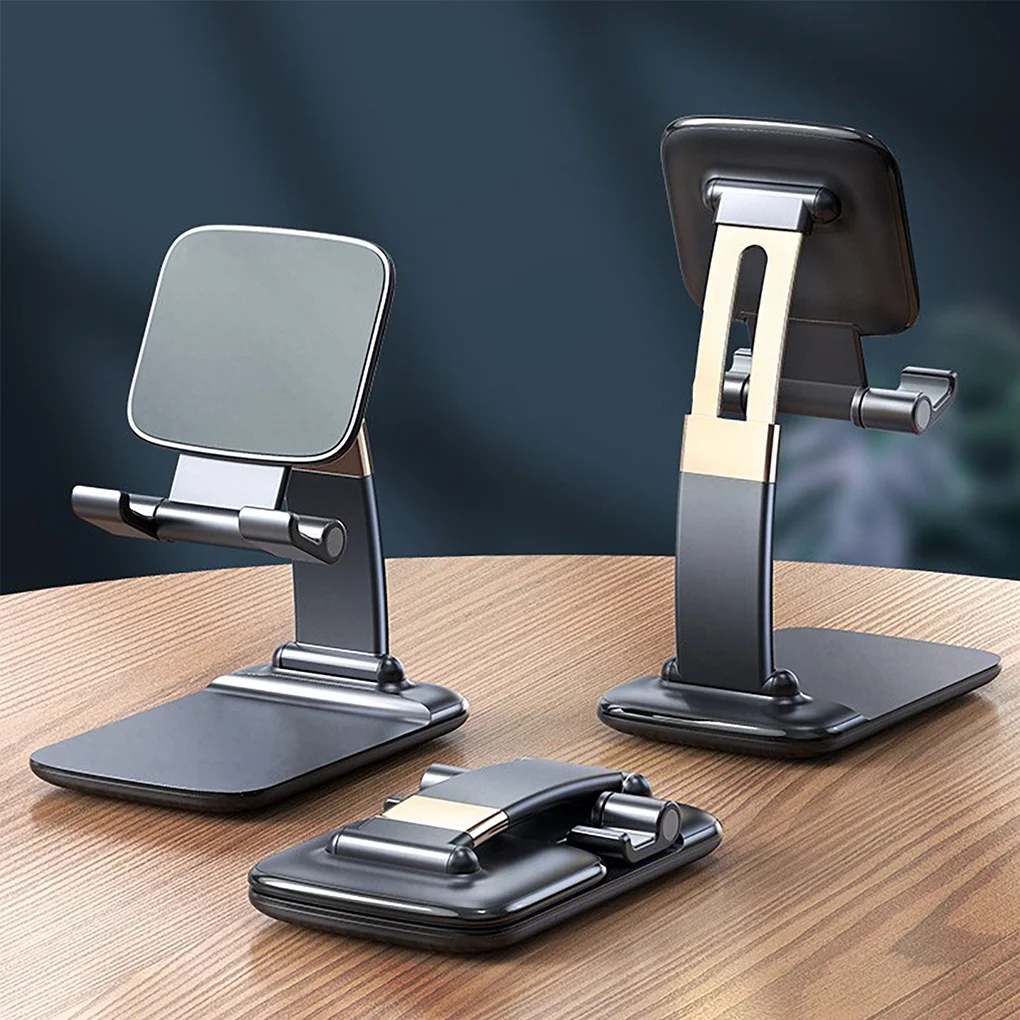 Foldable Desk Phone Holder Stand For iPhone 12 iPad Xiaomi Adjustable Gravity Metal Table Desktop Cell Smartphone holder | Мобильные