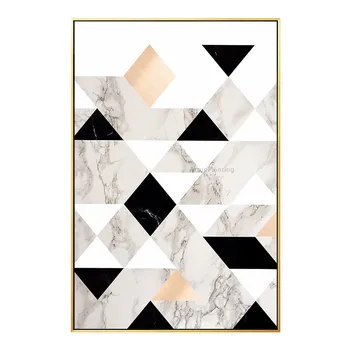 

Artist Hand painted Geometric oil painting on canvas wall art pictures for living room modern abstract painting home decor