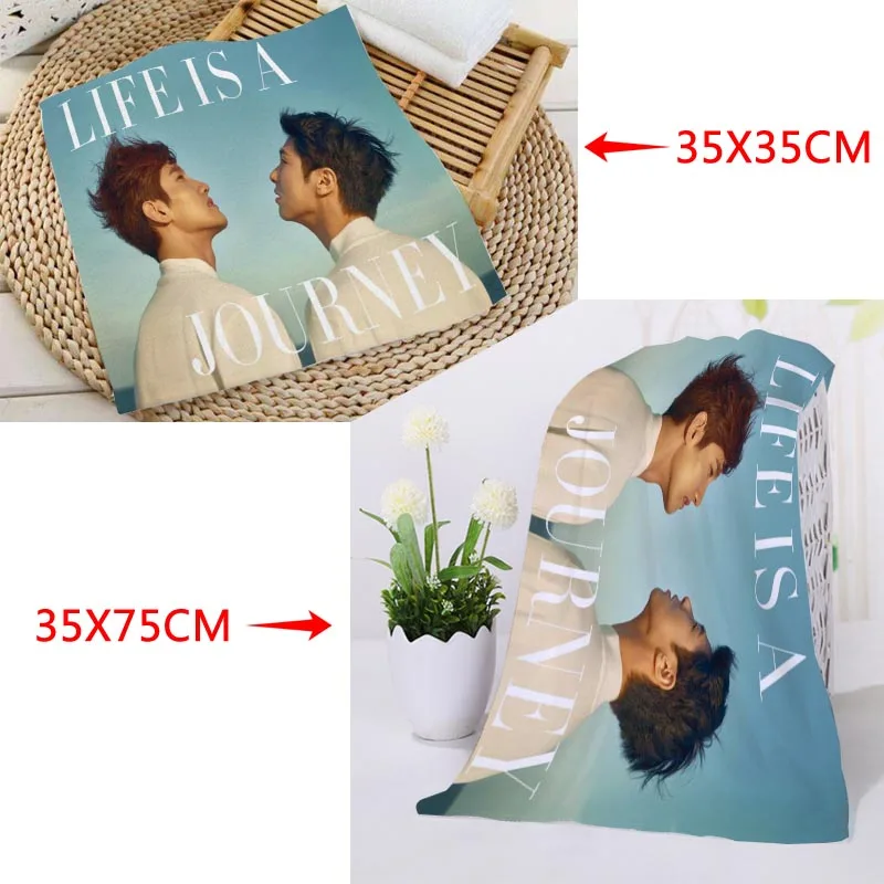 Custom KPOP TVXQ! Printed Square Towels Microfiber Absorbent Quick-dry Towel cotton Kids Beathroom washcloth handkerchief