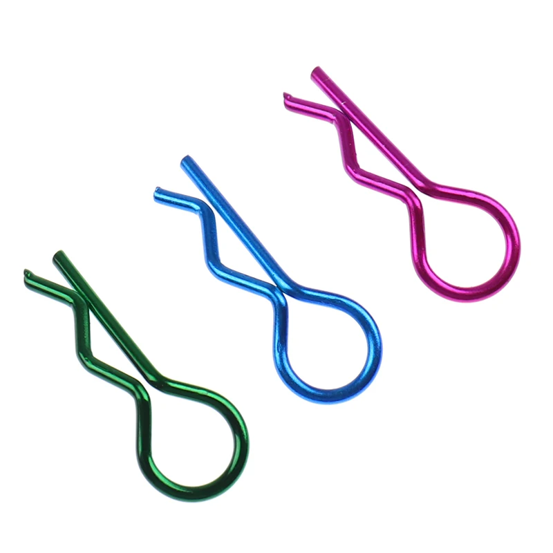 10pcs RC Car Black Metal Bodyshell Clips Pins R Shape For Traxxas TRX4 1/10 RC Buggy RC Rock Crawler Vehicle Models - Image 6