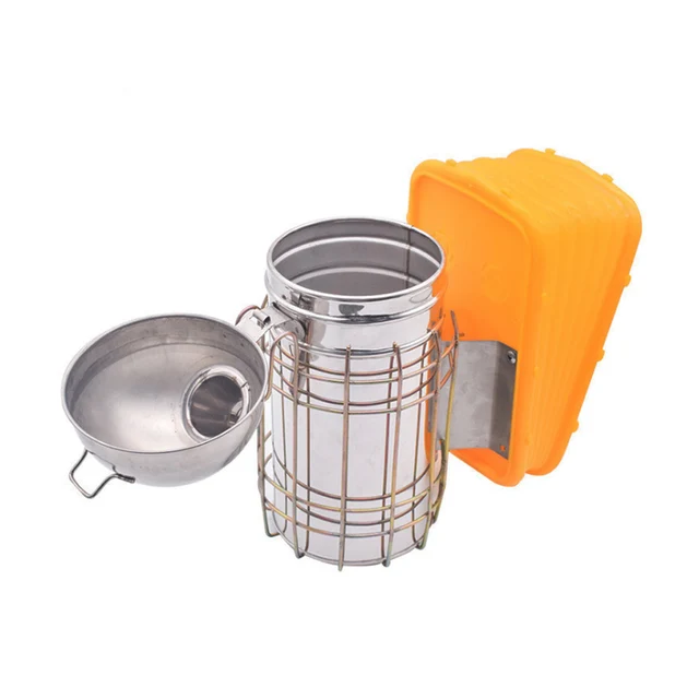 Új Méhészeti Dohányzó Rozsdamentes Acél Méhes Dohányos Adócsikészlet Kaptár Füst Permetező Méhészkészletek Méhész Eszközök - Image 5