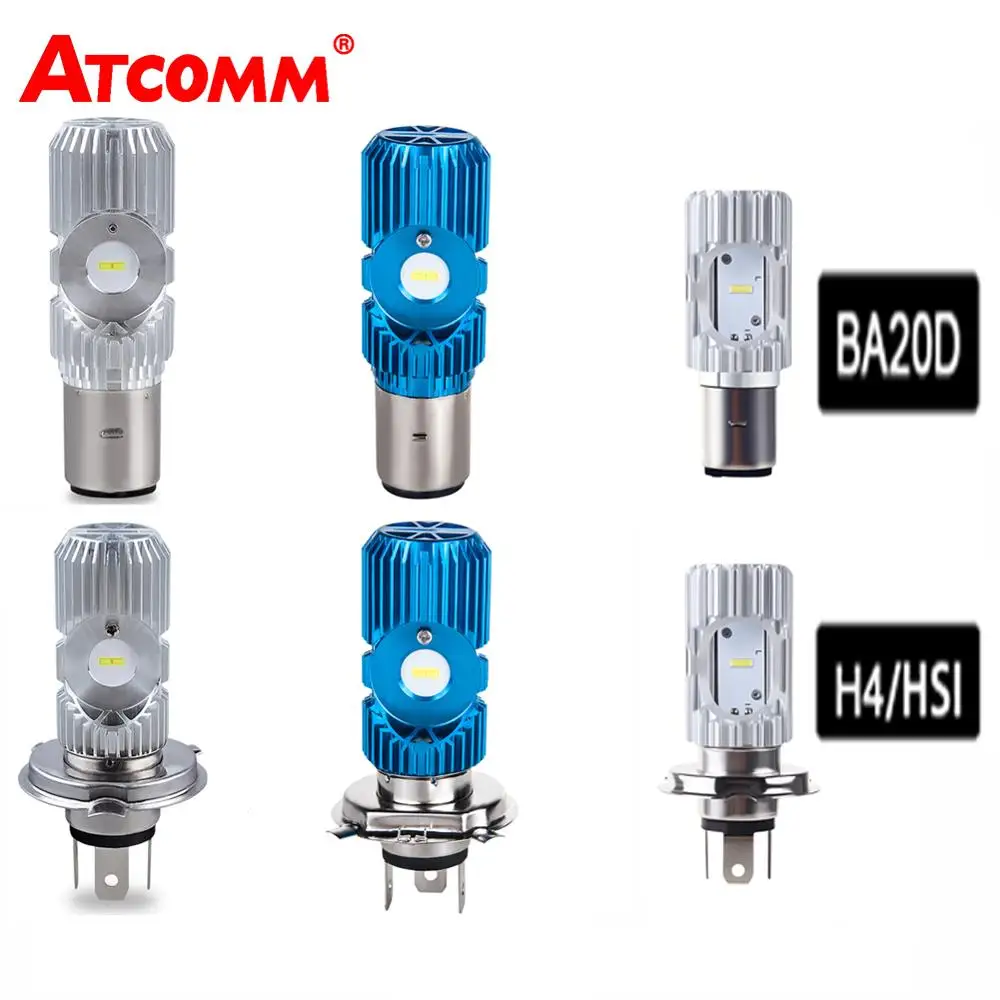 H4 светодиодные мотоциклетные фары 12 В hs1 Led ba20d H4 светодиодные мото лампы 3 стиля доступны рулевой фонарь для мотоцикла скутера аксессуары мото