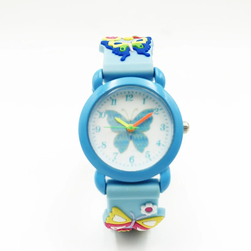 hot fashion 3D jelly band watches for girls cartoon pattern quartz boys watch free dropshipping waterproof wristwatches  (33)