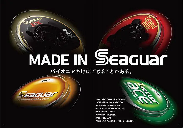 SEAGUAR ACE 60 м фторуглеродная леска 0,95 кг-10,4 кг Мощность Сделано в Японии износостойкие Фторуглеродные Лески