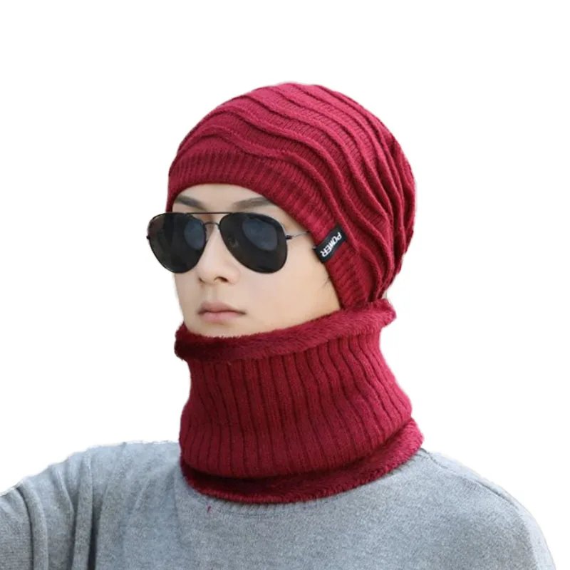 

Fashion Brand Winter Hat Scarves Skullies Beanies Men Bonnet Knitted Hats For Men Women Gorras Warm Wool Male Beanie Caps