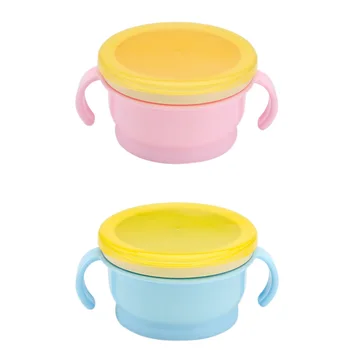 

Snack Cups Spill-Proof Baby Food Supplement Box Creative Baby Anti-Spill Snack Bowl