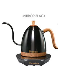 Black 1 шт Brewista Artisan постоянная температура 600 мл гусиная шея variale контроль температуры чайник кофейник - Цвет: Black