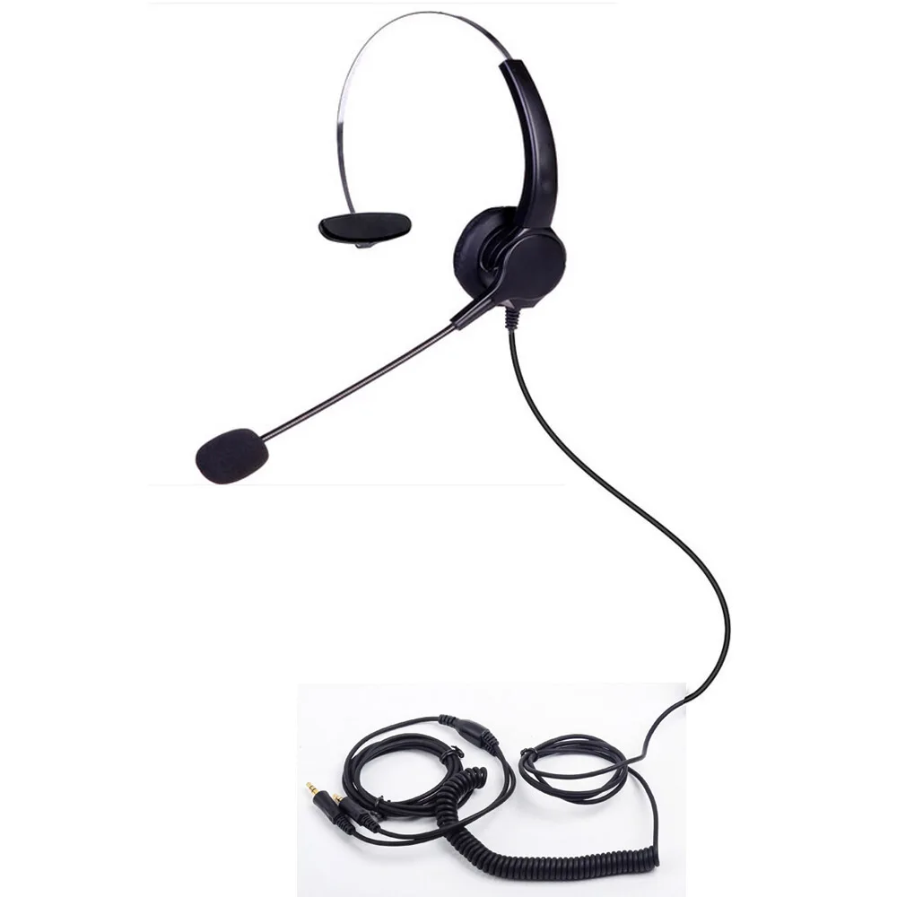 Corded PC headset 3 5mm with microphone PC Headphones Noise Cancelling Mic Skype Headset for Business on Computer PC Laptop