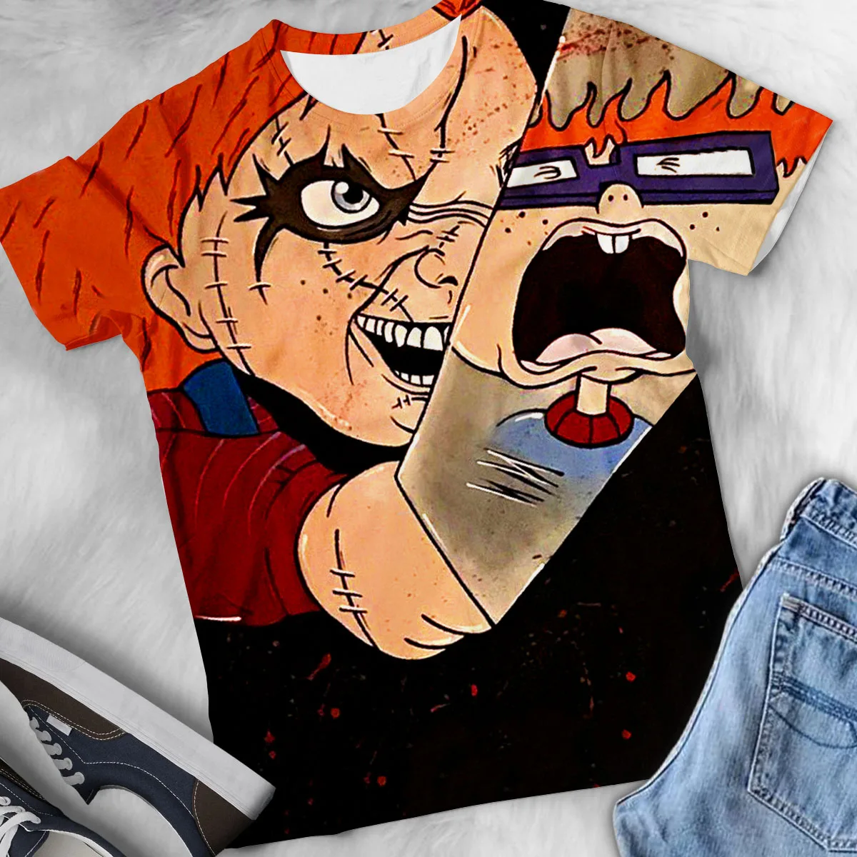 2019 Летние горячее предложение по индивидуальному заказу футболки кино Чаки 3D