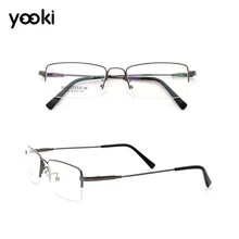 Оправа для очков из чистого титана, Ультралегкая высокоэластичная оправа для очков, оправа для очков, полуоправы для мужчин, EJ028-9139