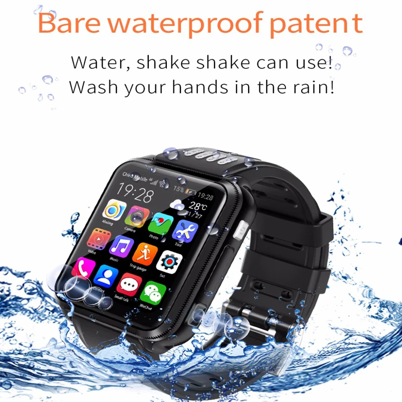 Smart watch 4G Children's Android phone kids SmartWatch with Sim Card and TF card Dual camera wifi