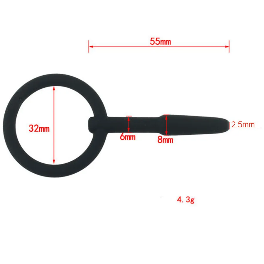 Мужской БДСМ силиконовый уретральный звук бусина пустотелая уретральная пробка