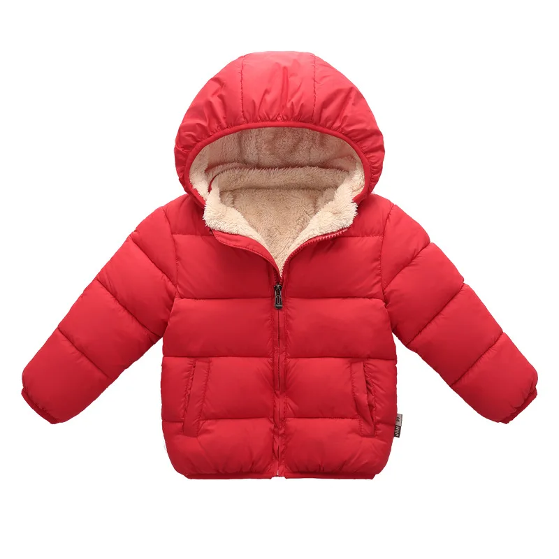Зимняя куртка для мальчиков; Зимние Повседневные детские куртки для девочек и мальчиков; теплое Детское пальто из плотного бархата; Верхняя одежда для малышей; Детское пальто - Цвет: AX1298Red