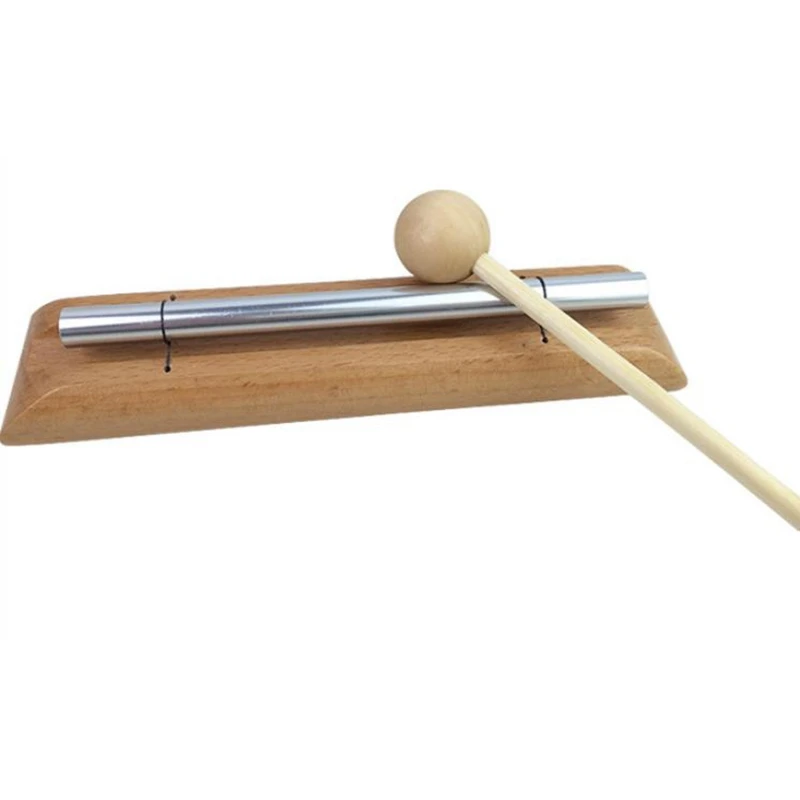 Instrumentos de percusión Orff tubo de sonido cinta sencilla martillo