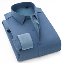 Chemises chaudes pour hommes, chemises à manches longues imprimées bronzantes, hauts confortables et épais M 4XL avec boutons en résine pour hommes