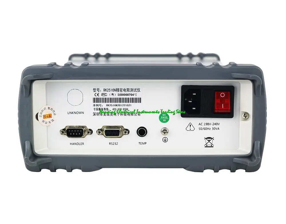 RK2514AN DC 저 저항 테스터 0.1uΩ-10MΩ 정확도: 0.01% ,USB/RS232 인터페이스, 온도 센서, 데이터 절약 인쇄