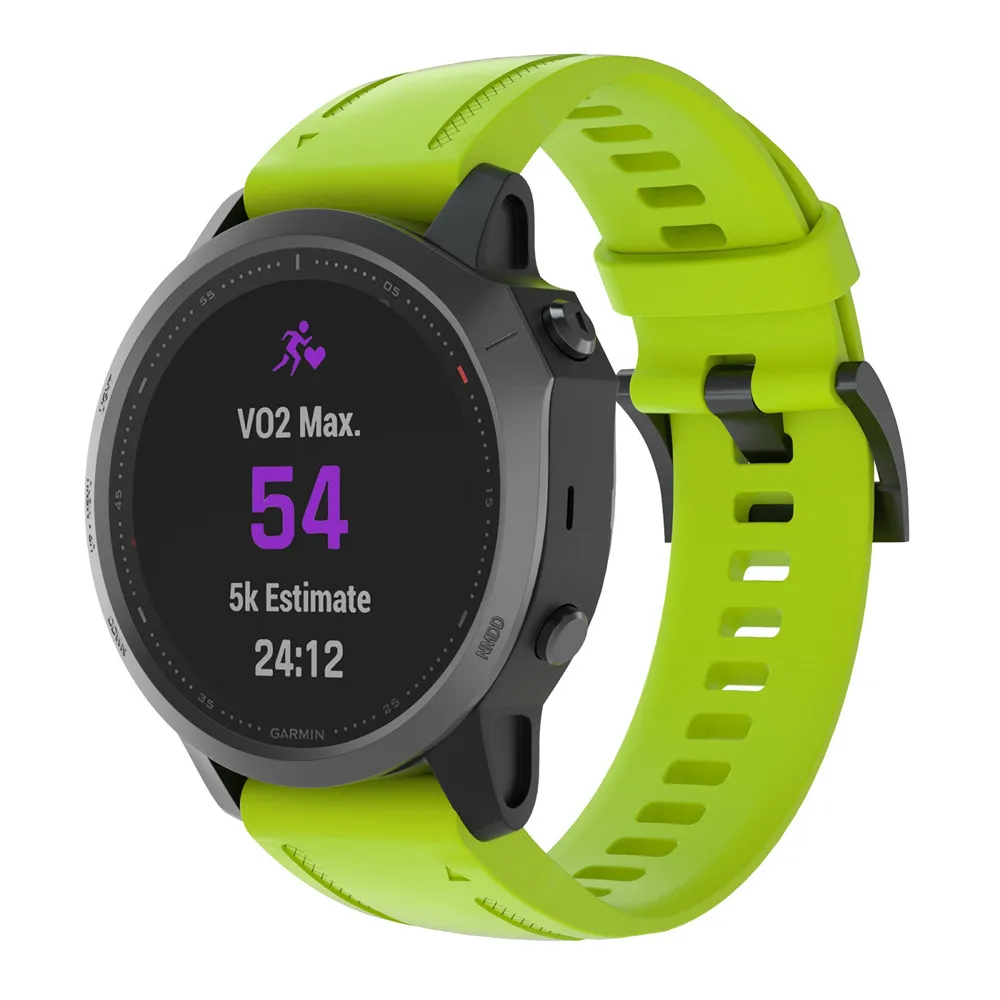 20 мм ремешок для наручных часов Garmin Fenix 6S 5S Plus gps Смарт-часы спортивный силиконовый ремешок для часов с быстроразъемными браслетами