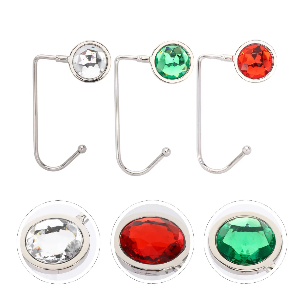 6pcs Christmas Stocking Holders Metal Round Diamond Hanger Mantel Hooks | Дом и сад