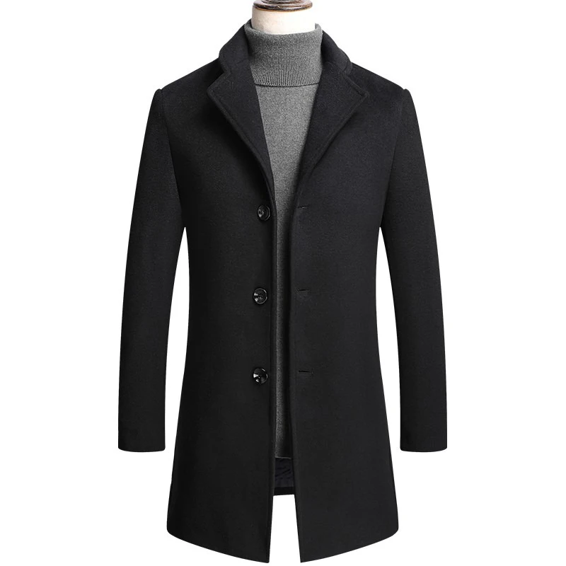New Good Quality Multi Colors Manteau Laine Homme