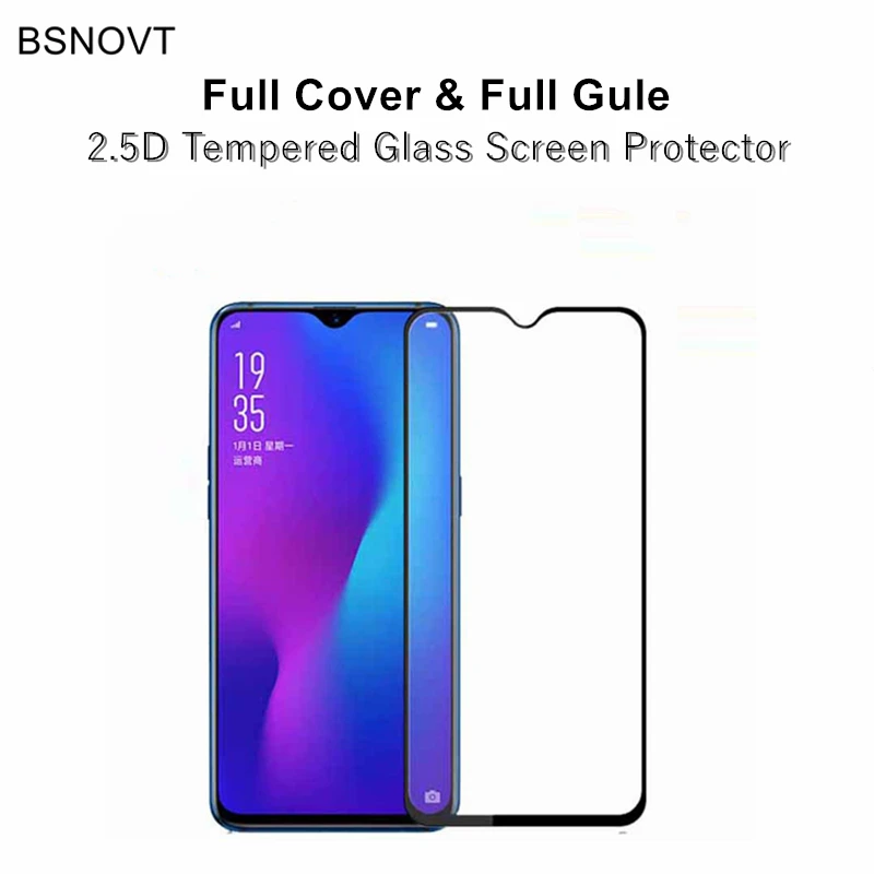 2pcs Full Cover & Full Glue Screen Protector For OPPO A9 2020 Glass Full Cover Tempered Glass For OPPO A9 2020 Film A11X/A5 2020