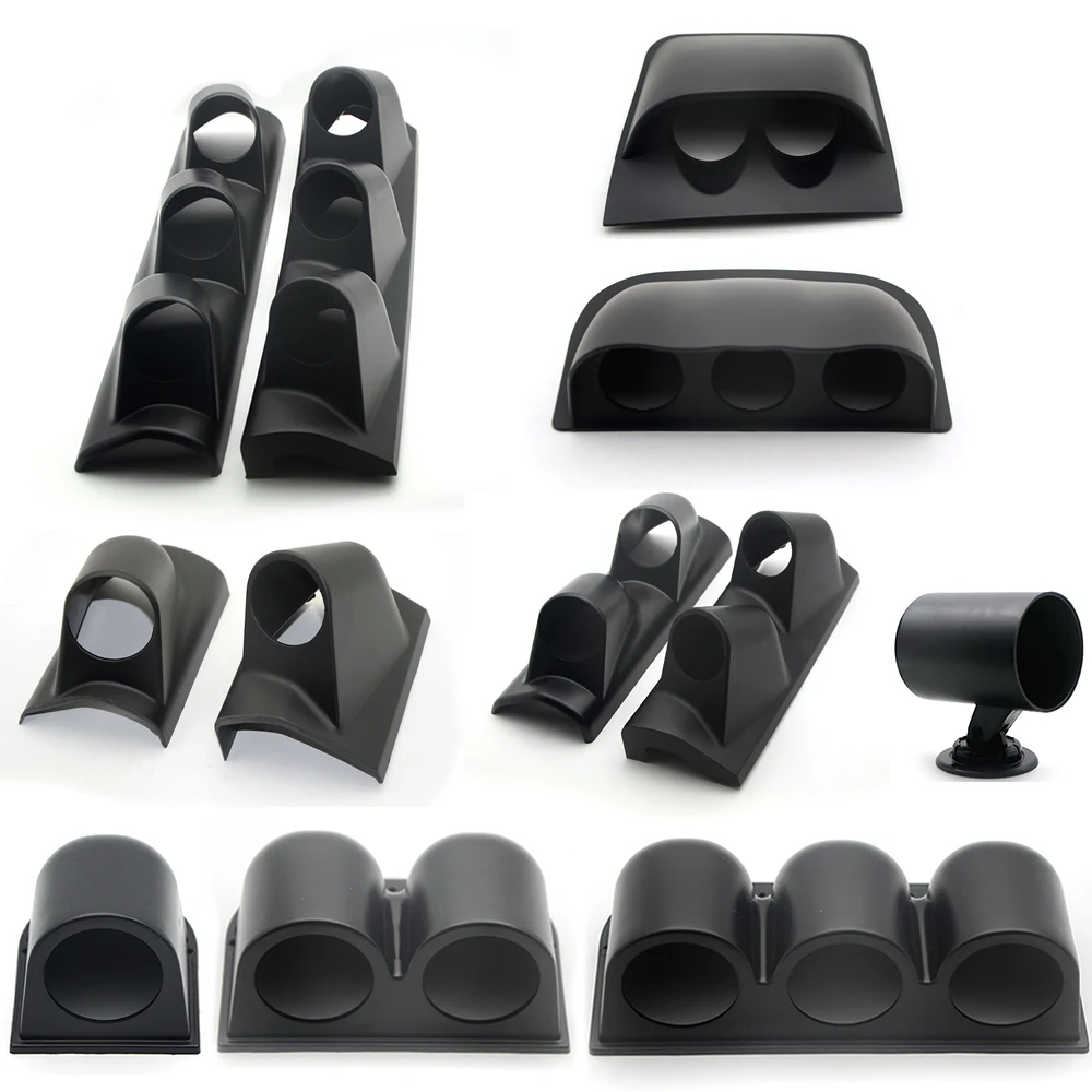 Universal 2" 52mm car gauge pod single double triple car meters holder black for left right drive for 2 inch 52mm gauges car gauge meter gauge holder mount
