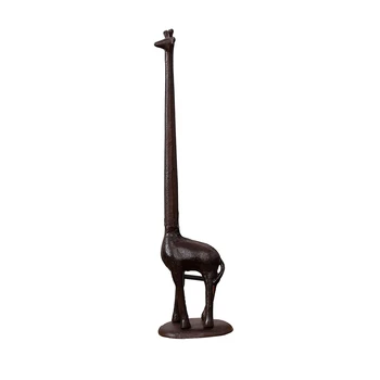 

Cast Iron Giraffe Paper Holder Decorates Bathroom Toilet Paper Holder
