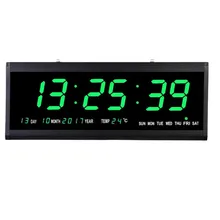 Large Digital Wall Clock LED Time Calendar Temperature Display Desk Table Clocks Electronic LED Clocks With EU/US/UK Plug