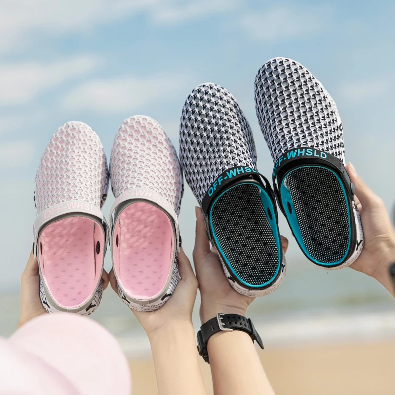 Chanclas para hombre y mujer, zapatos deportivos para el agua, calzado de verano para la playa, zapatillas acuáticas para natación al aire libre, calzado de trabajo|Sandalias de y para
