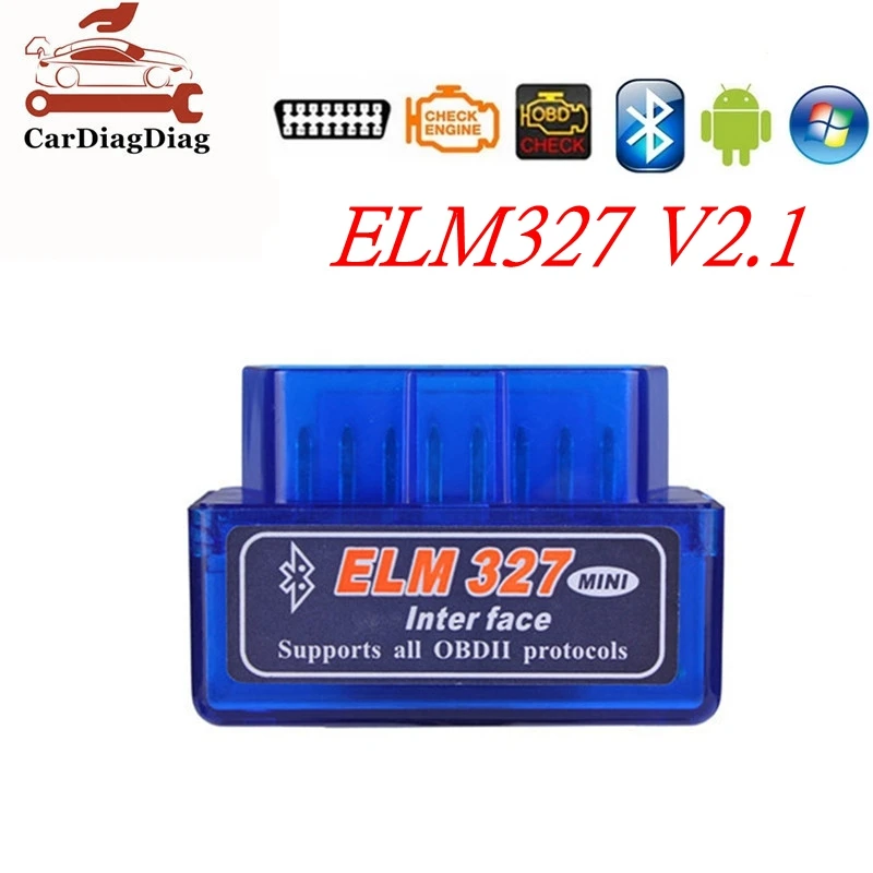 Bluetooth ELM327 V2.1 автомобильный диагностический инструмент Мини ELM 327 дешевле чем V1.5