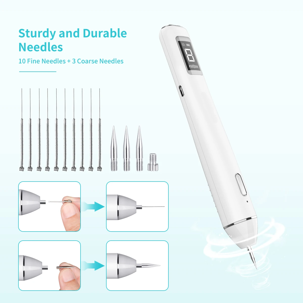 US $27.55 Mole Removal Pen LCD Laser Plasma Pen Machine Wart Remover Mole Tattoo Remover Machine Skin Tag Removal Spot Pore Cleaner Tools