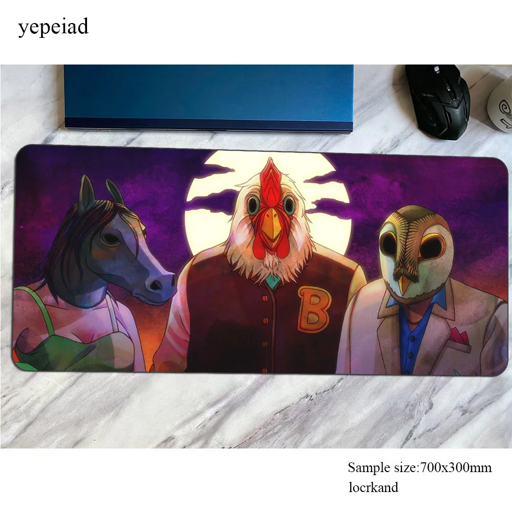 Коврик для мыши hotline miami 800x300x3 мм компьютерный коврик игровой с закрытыми краями