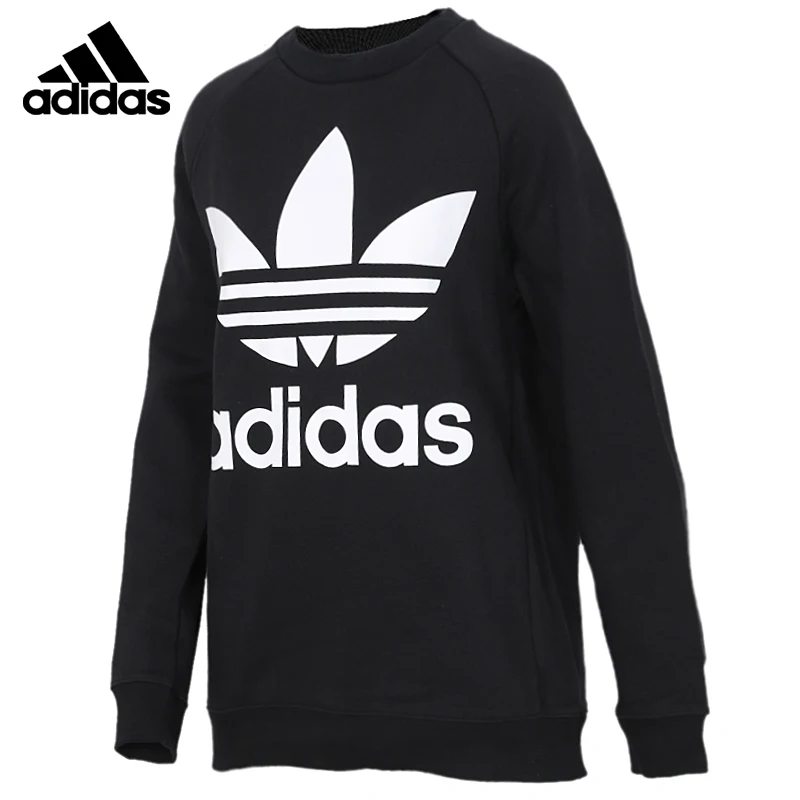 Original Adidas OVERSIZED SWEAT Mens Black Hoodies Sportswear Sweatshirt DH3129