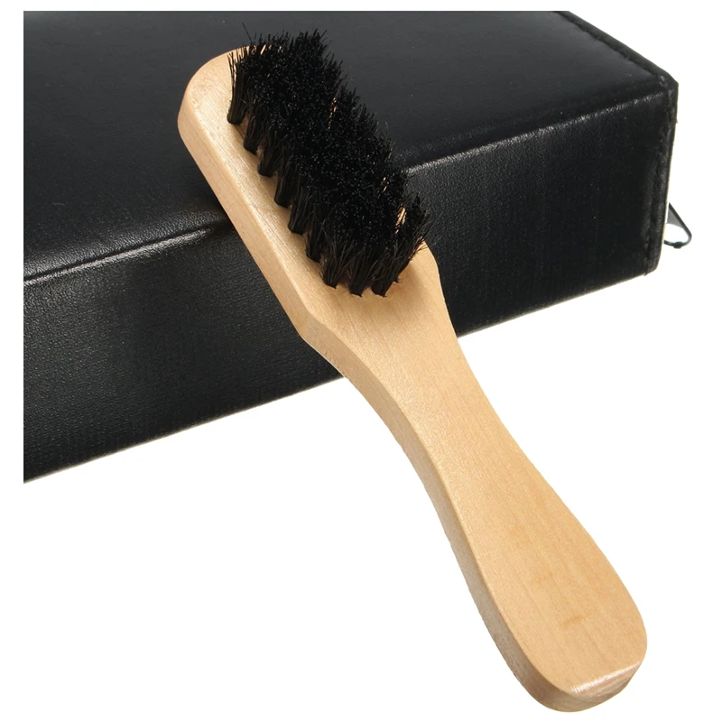 Promotion! Shoe Shine Care Kit Black& Neutral Polish Brush Set for Boots Shoes Sneakers